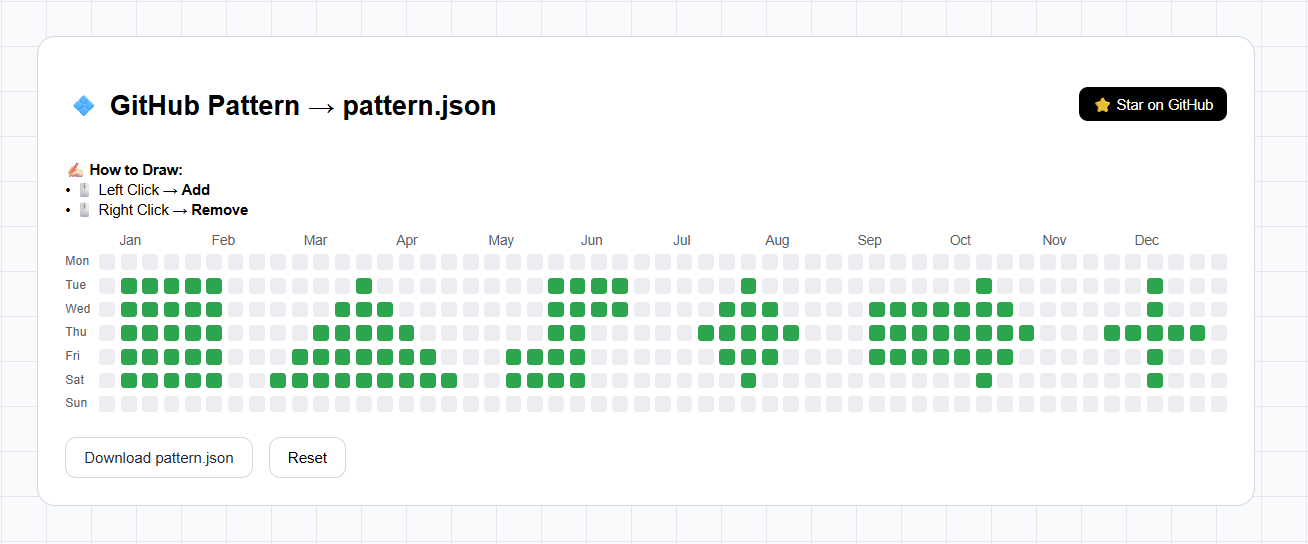 GitHub Pattern Generator Demo